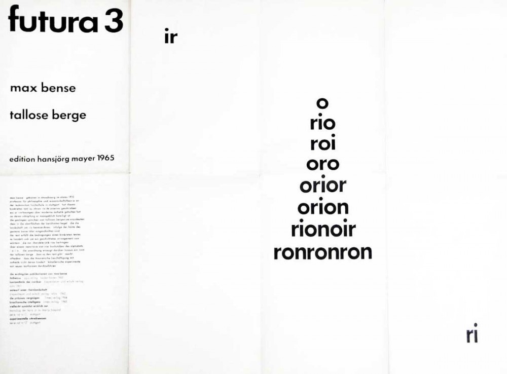 http://www.fondazionebonotto.org/fluxus/collective/document/0204s.html?page=3 https://fr.wikipedia.org/wiki/Max_Bense