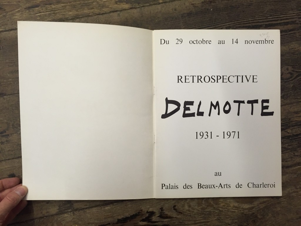 Delmotte, retrospective, Palais des Beaux-Arts de Charleroi, 1971