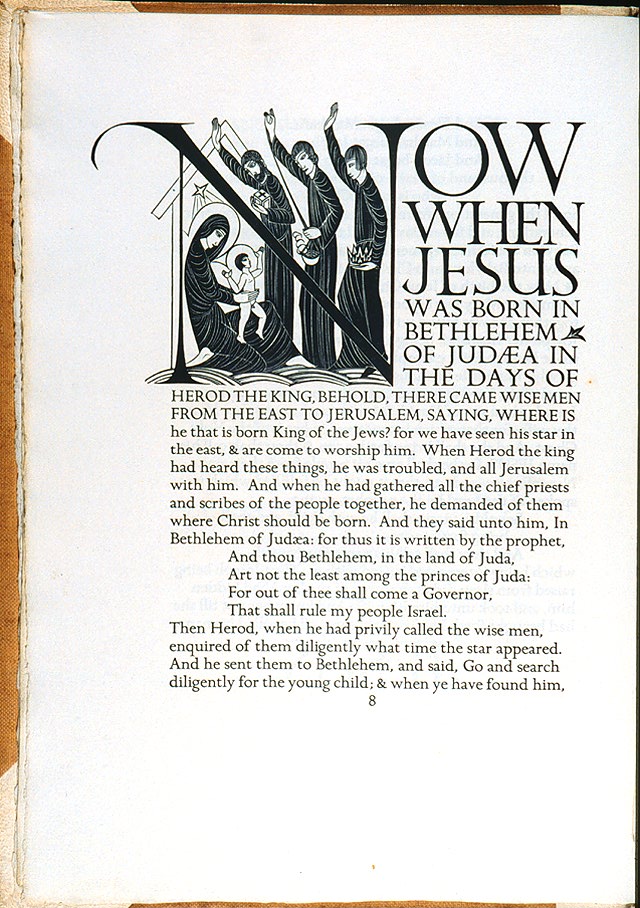 Eric Gill: The Four Gospels of the Lord Jesus Christ: According to the Authorized Version of King James I  England, 1931